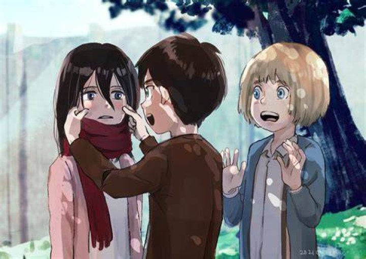 attack on titan armin mikasa