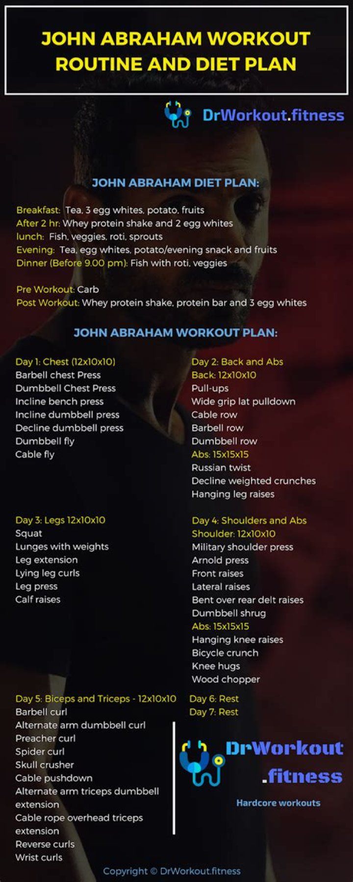 John Abraham Diet Plan