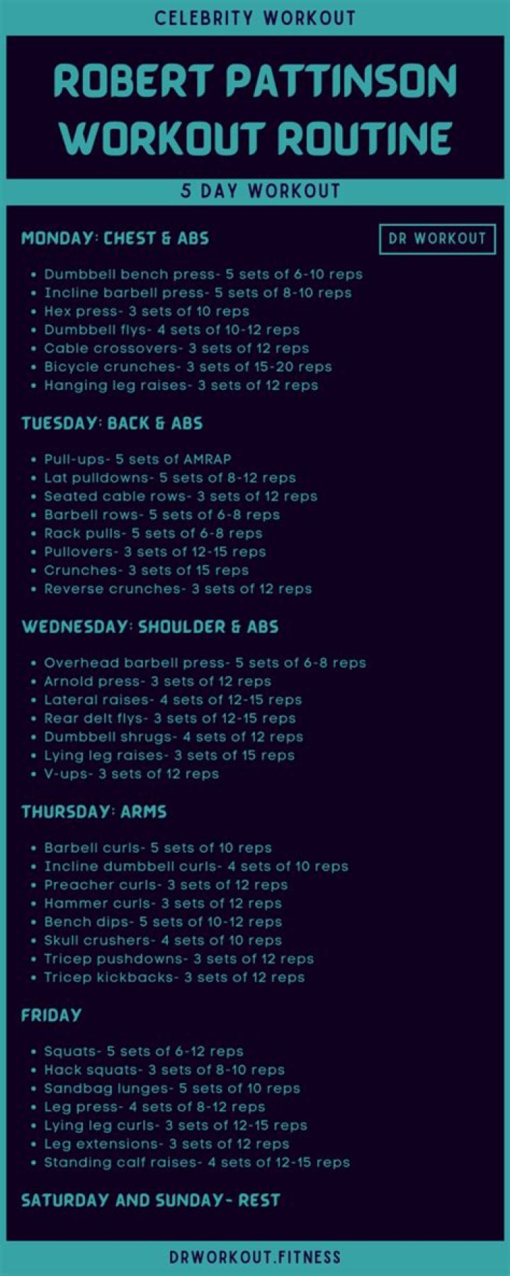Robert Patrick Workout Routine
