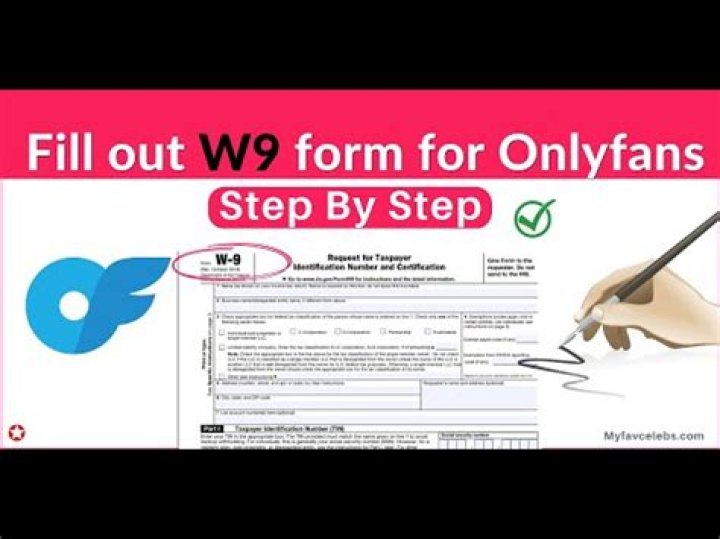 W-9 form for onlyfans creators line 1